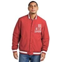 R.E.D Remember Everyone Deployed Red Friday Insulated Varsity Jacket