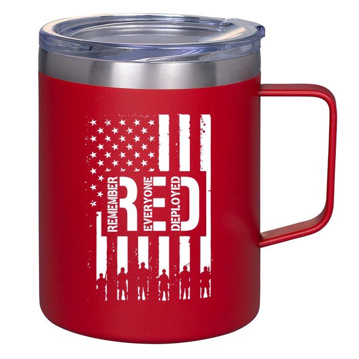 R.E.D Remember Everyone Deployed Red Friday 12oz Stainless Steel Coffee Mug