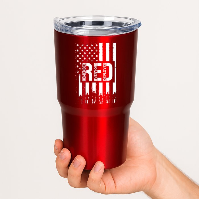 R.E.D Remember Everyone Deployed Red Friday Tumbler