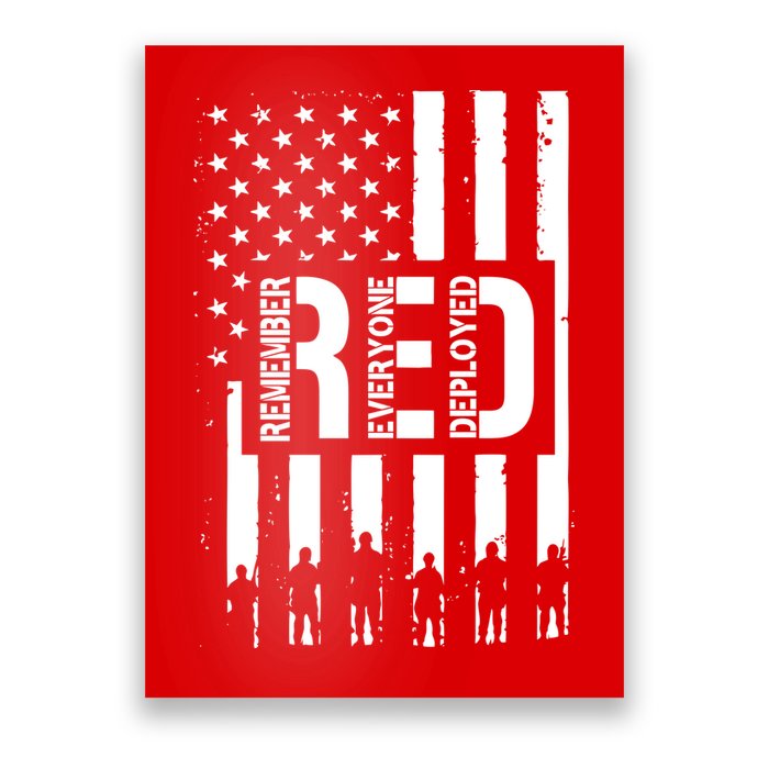 R.E.D Remember Everyone Deployed Red Friday Poster