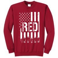 R.E.D Remember Everyone Deployed Red Friday Tall Sweatshirt