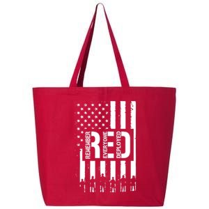 R.E.D Remember Everyone Deployed Red Friday 25L Jumbo Tote