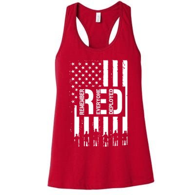 R.E.D Remember Everyone Deployed Red Friday Womens Tank Top