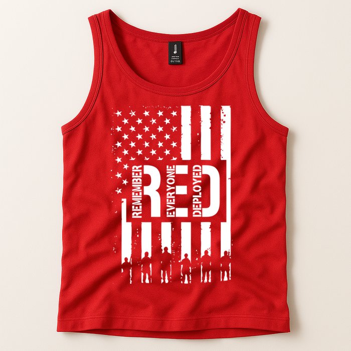 R.E.D Remember Everyone Deployed Red Friday Tank Top