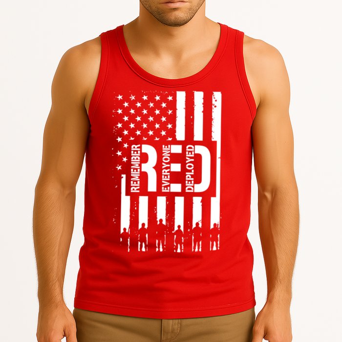 R.E.D Remember Everyone Deployed Red Friday Tank Top