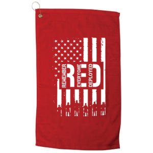 R.E.D Remember Everyone Deployed Red Friday Platinum Collection Golf Towel