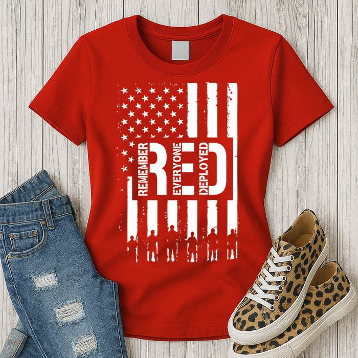 R.E.D Remember Everyone Deployed Red Friday Womens T-Shirt