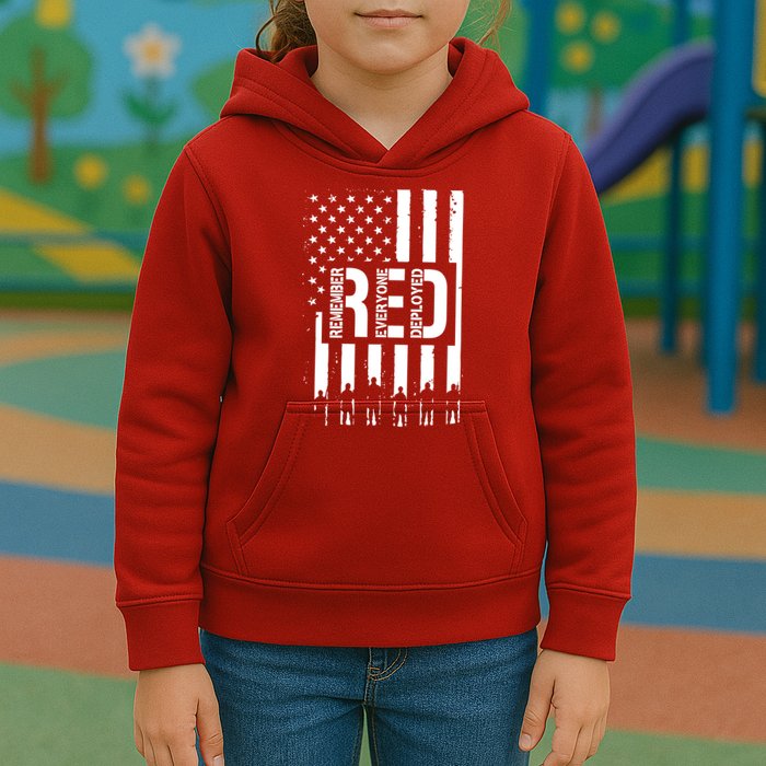 R.E.D Remember Everyone Deployed Red Friday Kids Hoodie