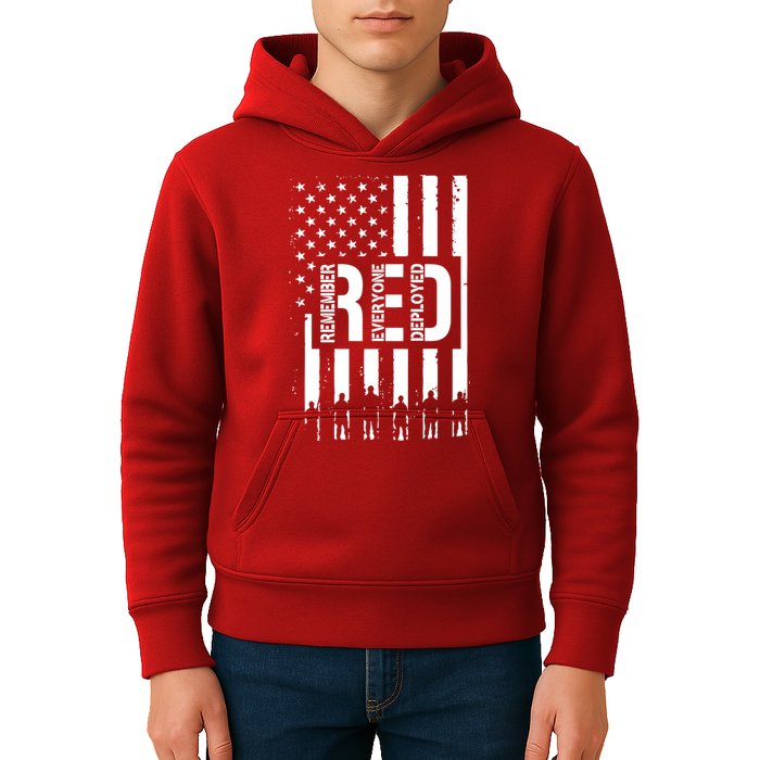 R.E.D Remember Everyone Deployed Red Friday Kids Hoodie