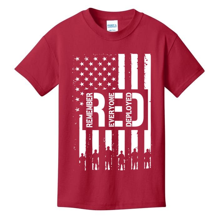 R.E.D Remember Everyone Deployed Red Friday Kids T-Shirt
