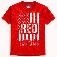 R.E.D Remember Everyone Deployed Red Friday Kids Tie-Dye T-Shirt