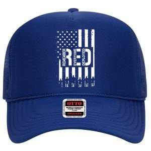 R.E.D Remember Everyone Deployed Red Friday High Crown Mesh Back Trucker Hat