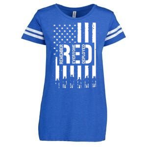 R.E.D Remember Everyone Deployed Red Friday Enza Ladies Jersey Football T-Shirt