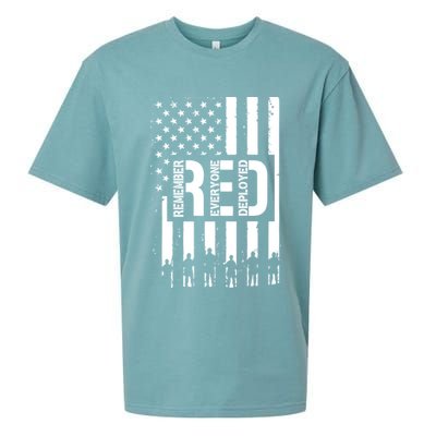 R.E.D Remember Everyone Deployed Red Friday Sueded Cloud Jersey T-Shirt