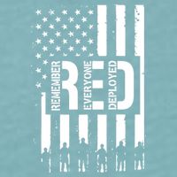 R.E.D Remember Everyone Deployed Red Friday Sueded Cloud Jersey T-Shirt