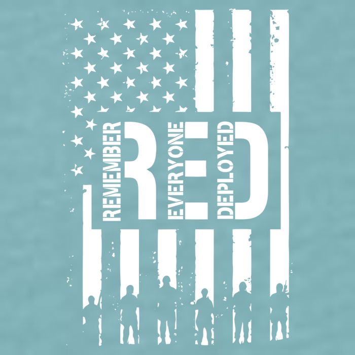 R.E.D Remember Everyone Deployed Red Friday Sueded Cloud Jersey T-Shirt