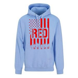 R.E.D Remember Everyone Deployed Red Friday Unisex Surf Hoodie