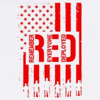 R.E.D Remember Everyone Deployed Red Friday Garment-Dyed Sweatshirt
