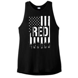 R.E.D Remember Everyone Deployed Red Friday Flag Ladies PosiCharge Tri-Blend Wicking Tank