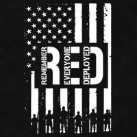 R.E.D Remember Everyone Deployed Red Friday Flag Ladies PosiCharge Tri-Blend Wicking Tank