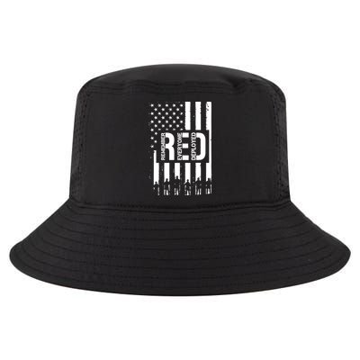 R.E.D Remember Everyone Deployed Red Friday Flag Cool Comfort Performance Bucket Hat
