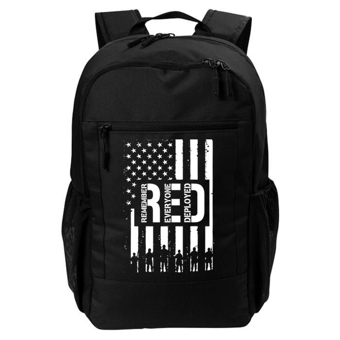 R.E.D Remember Everyone Deployed Red Friday Flag Backpack