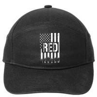 R.E.D Remember Everyone Deployed Red Friday Flag 7-Panel Snapback Hat