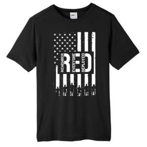 R.E.D Remember Everyone Deployed Red Friday Flag Tall Fusion ChromaSoft Performance T-Shirt