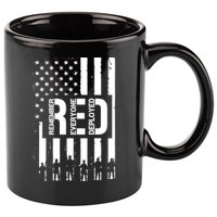 R.E.D Remember Everyone Deployed Red Friday Flag 11oz C Handle Ceramic Mug
