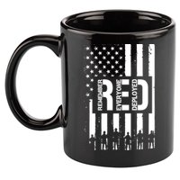 R.E.D Remember Everyone Deployed Red Friday Flag 11oz C Handle Ceramic Mug