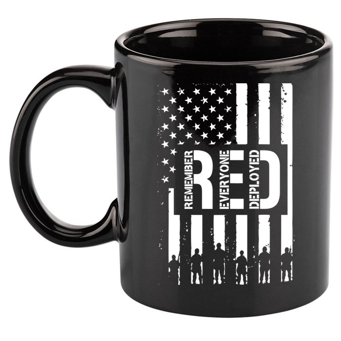 R.E.D Remember Everyone Deployed Red Friday Flag 11oz C Handle Ceramic Mug