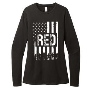 R.E.D Remember Everyone Deployed Red Friday Flag Womens CVC Long Sleeve Shirt