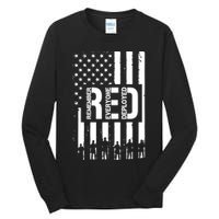 R.E.D Remember Everyone Deployed Red Friday Flag Tall Long Sleeve T-Shirt