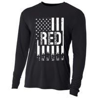 R.E.D Remember Everyone Deployed Red Friday Flag Cooling Performance Long Sleeve Crew