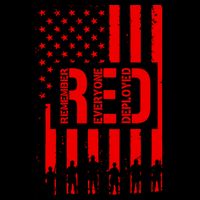 R.E.D Remember Everyone Deployed Red Friday Flag Baseball Sleeve Shirt