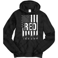 R.E.D Remember Everyone Deployed Red Friday Flag Tie Dye Hoodie