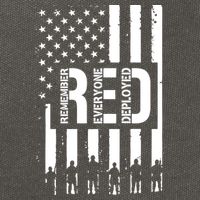 R.E.D Remember Everyone Deployed Red Friday Flag Cotton Canvas Backpack