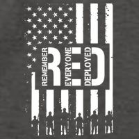 R.E.D Remember Everyone Deployed Red Friday Flag Vector Backpack