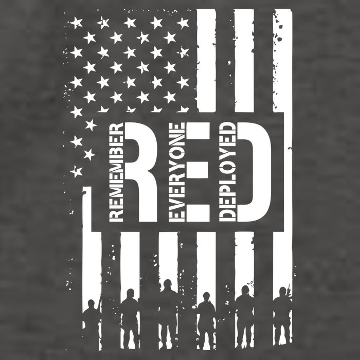 R.E.D Remember Everyone Deployed Red Friday Flag Vector Backpack