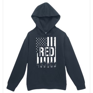 R.E.D Remember Everyone Deployed Red Friday Flag Urban Pullover Hoodie