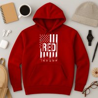 R.E.D Remember Everyone Deployed Red Friday Flag Hoodie