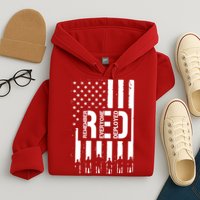 R.E.D Remember Everyone Deployed Red Friday Flag Hoodie
