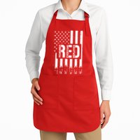 R.E.D Remember Everyone Deployed Red Friday Flag Apron