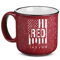 R.E.D Remember Everyone Deployed Red Friday Flag 15oz Campfire Ceramic Mug