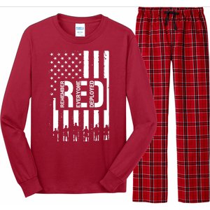 R.E.D Remember Everyone Deployed Red Friday Flag Long Sleeve Pajama Set