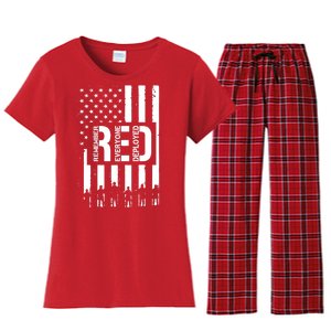 R.E.D Remember Everyone Deployed Red Friday Flag Women's Flannel Pajama Set