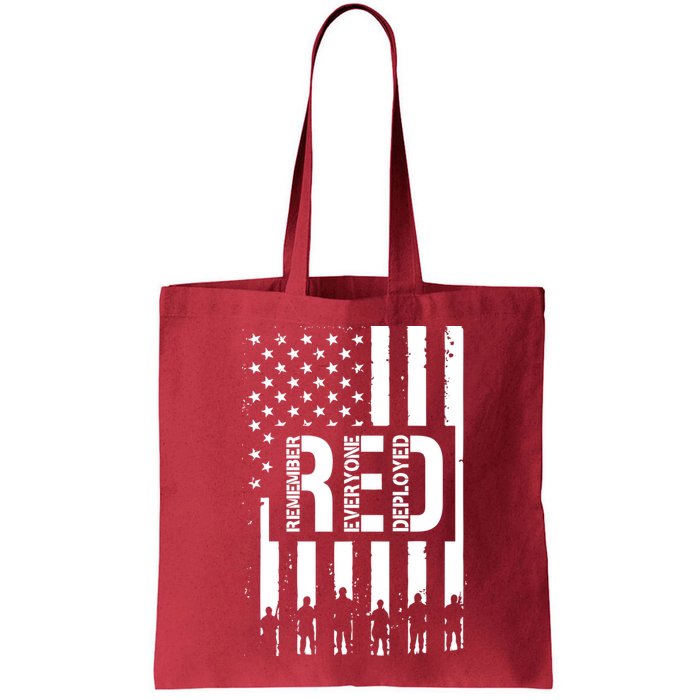 R.E.D Remember Everyone Deployed Red Friday Flag Bag