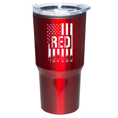 R.E.D Remember Everyone Deployed Red Friday Flag Tumbler