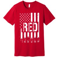 R.E.D Remember Everyone Deployed Red Friday Flag Premium T-Shirt