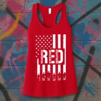 R.E.D Remember Everyone Deployed Red Friday Flag Womens Tank Top